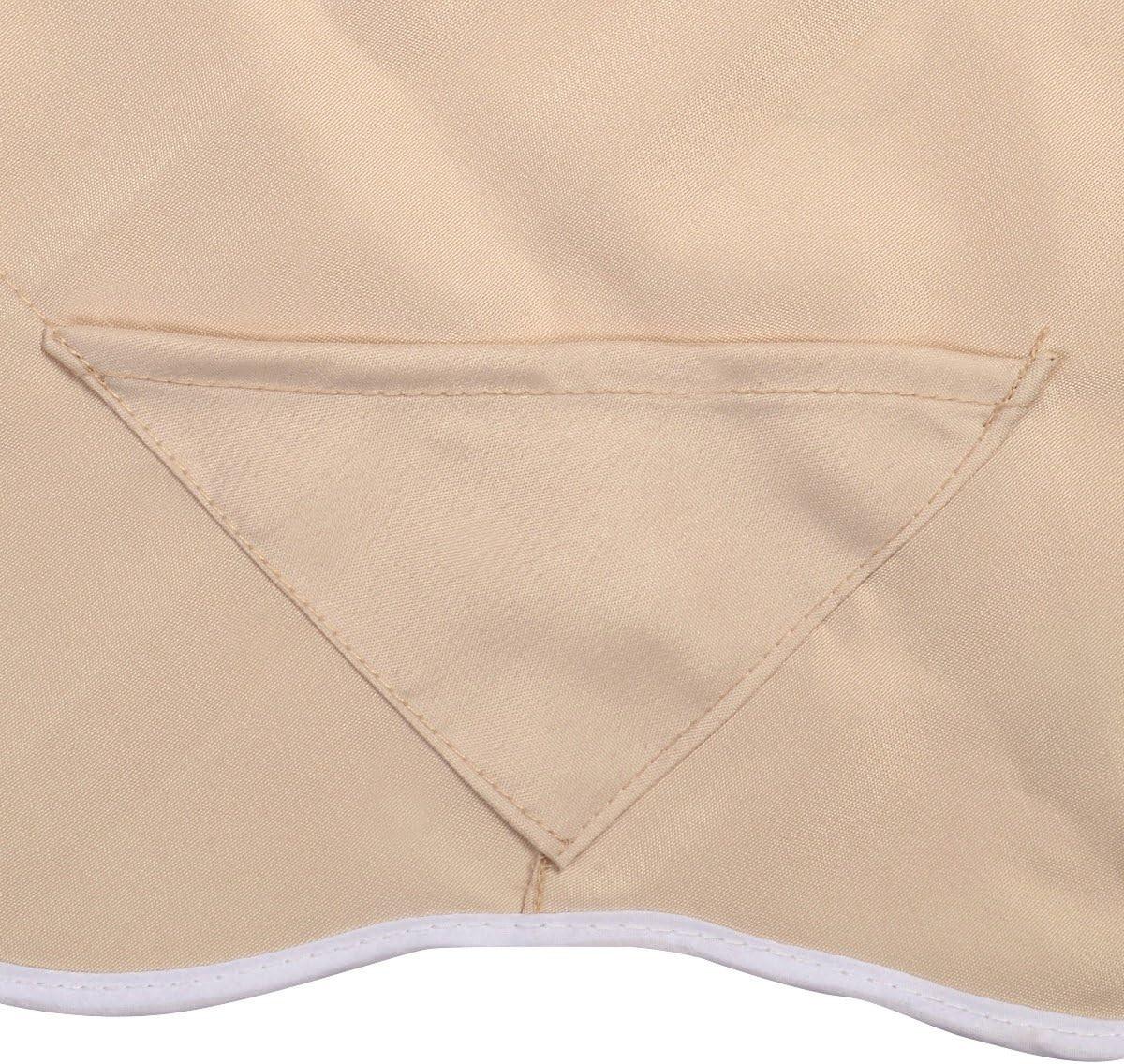 SONNENDACH Ersatzdach Beige - Beige, Kunststoff (191/1/132cm) - COSTWAY