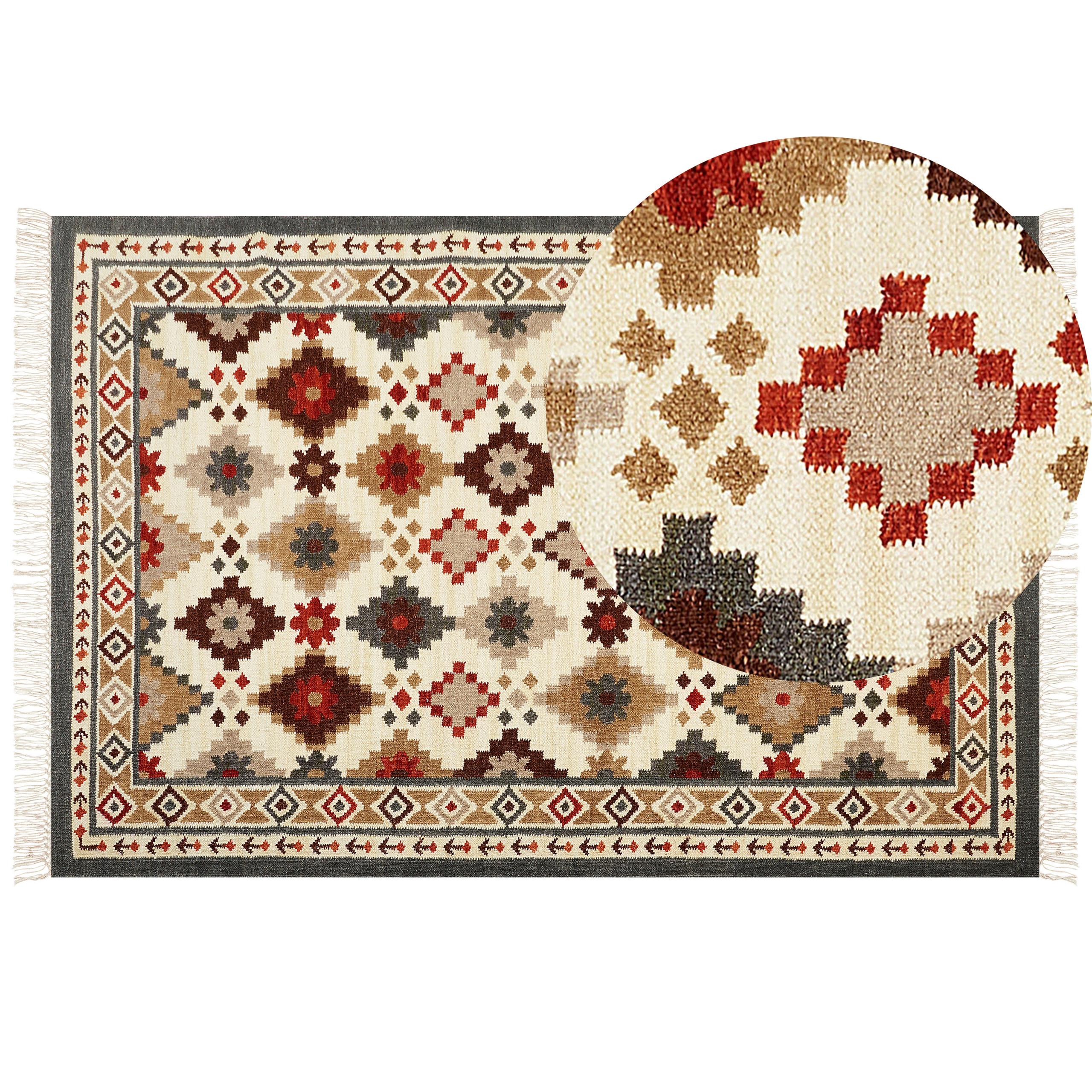 KELIM-TEPPICH vintage Ghukasavan 300/200 cm - Multicolor, Textil (200/300cm) - Beliani
