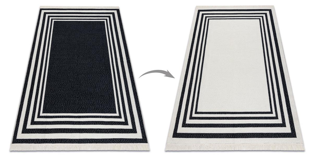 TEPPICH TWIN 140/190 cm - Schwarz, Textil (140/190cm) - rugsX