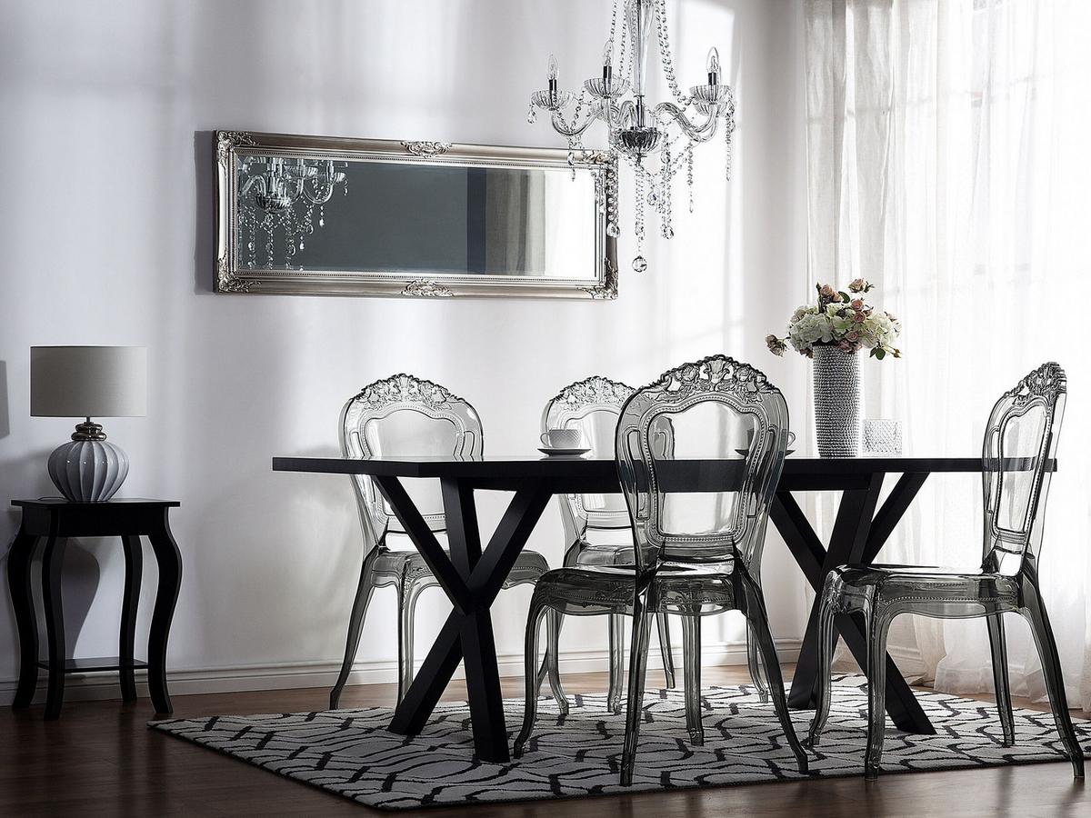 ESSZIMMERSTUHL 2er-Set Kunststoff Schwarz Vermont - Schwarz, Kunststoff (52/98/53cm) - Beliani
