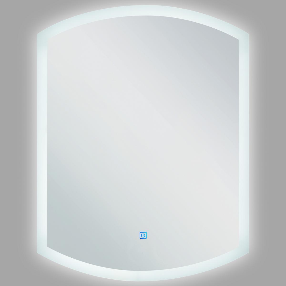 LED-WANDSPIEGEL 78 cm Silber Beziers - Silberfarben, Glas (78/3/58cm) - Beliani