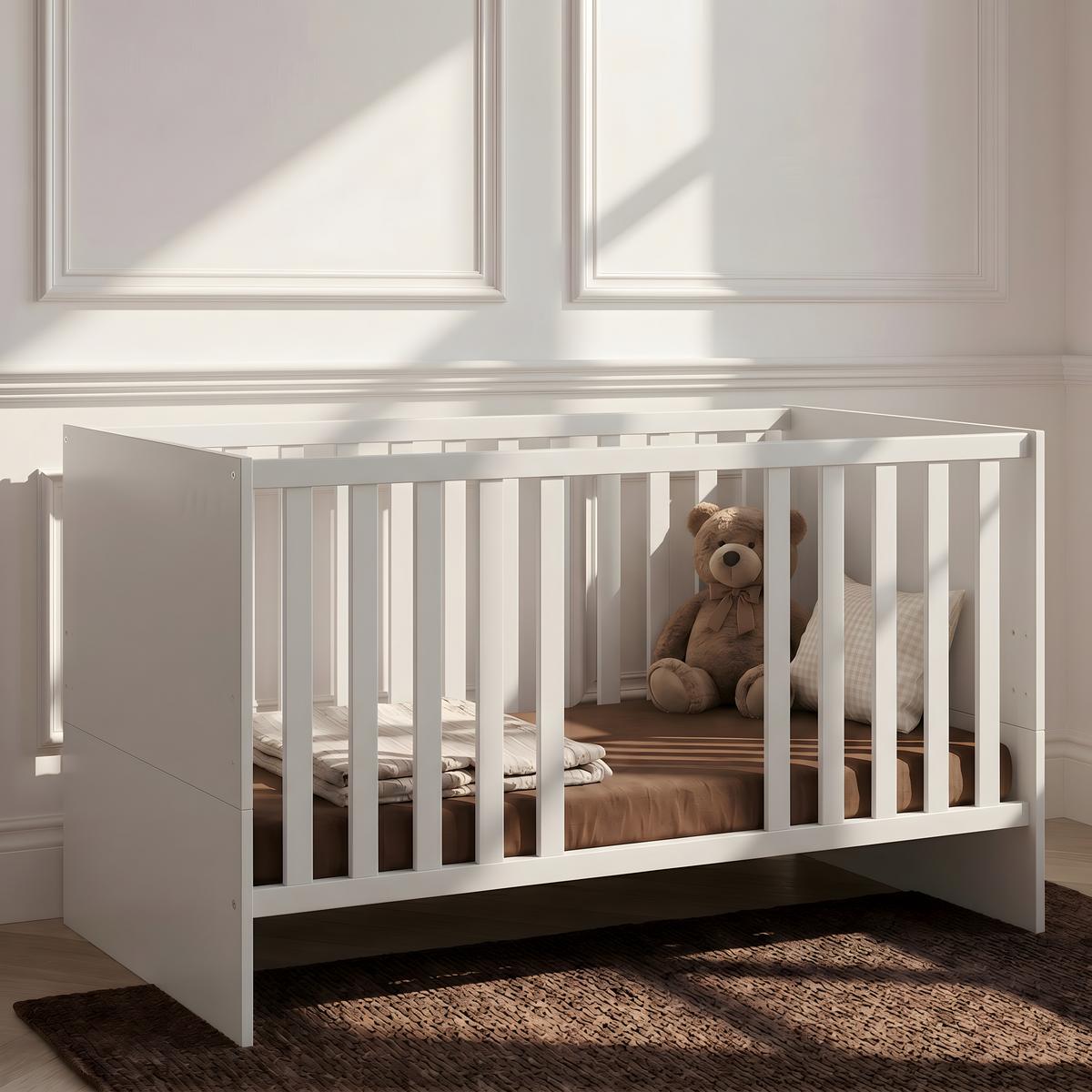 BABYBETT Essentials Premium Weiß - Weiß, Holz/Holzwerkstoff (70/140cm) - arthur berndt