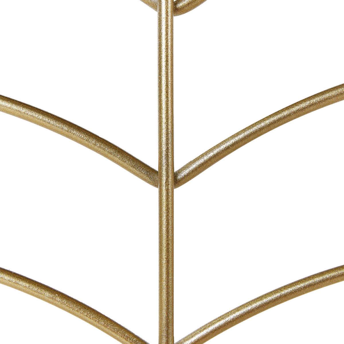 RAUMTEILER 3-teilig Gold 120 cm 160 cm Pescia - Goldfarben, Metall (120/160/1cm) - Beliani