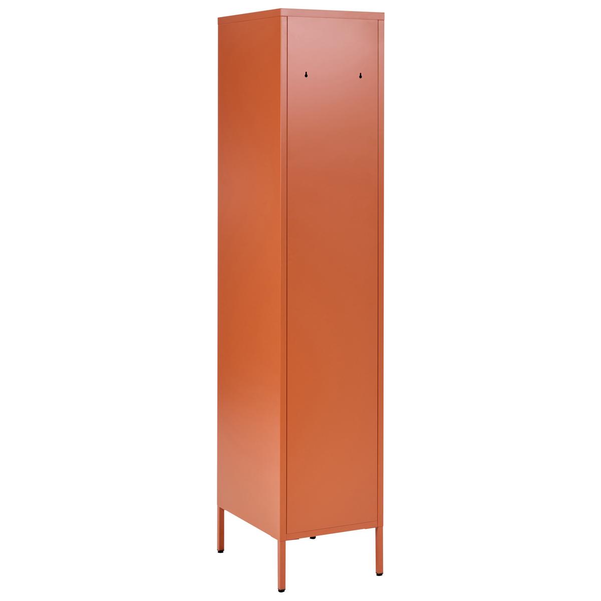 BÜROSCHRANK Metall Goldbraun Frome - Goldfarben/Braun, Metall (38/185/50cm) - Beliani