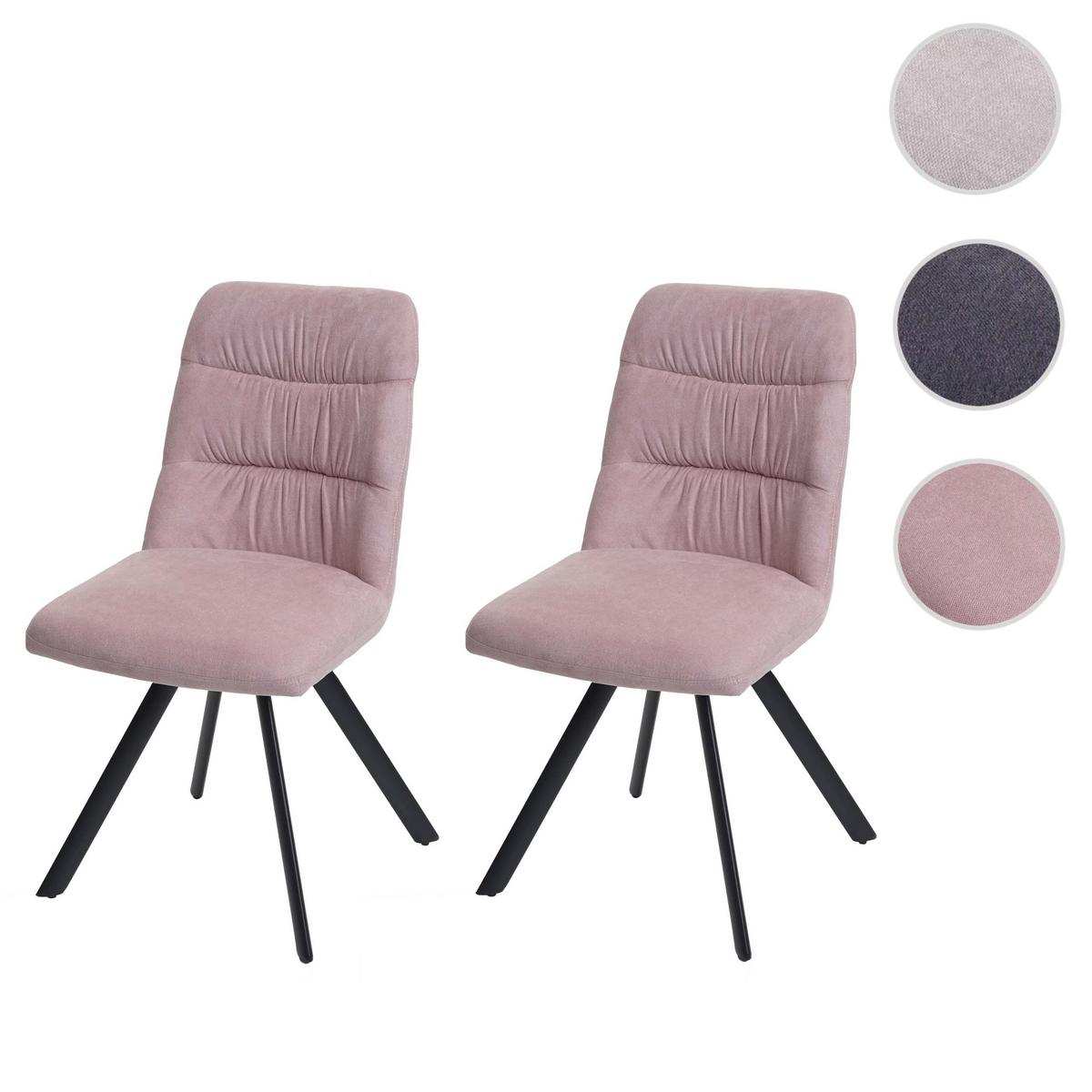 ESSZIMMERSTUHL Altrosa 2er-Set - Altrosa/Rosa, Textil (45/94/45cm) - MCW