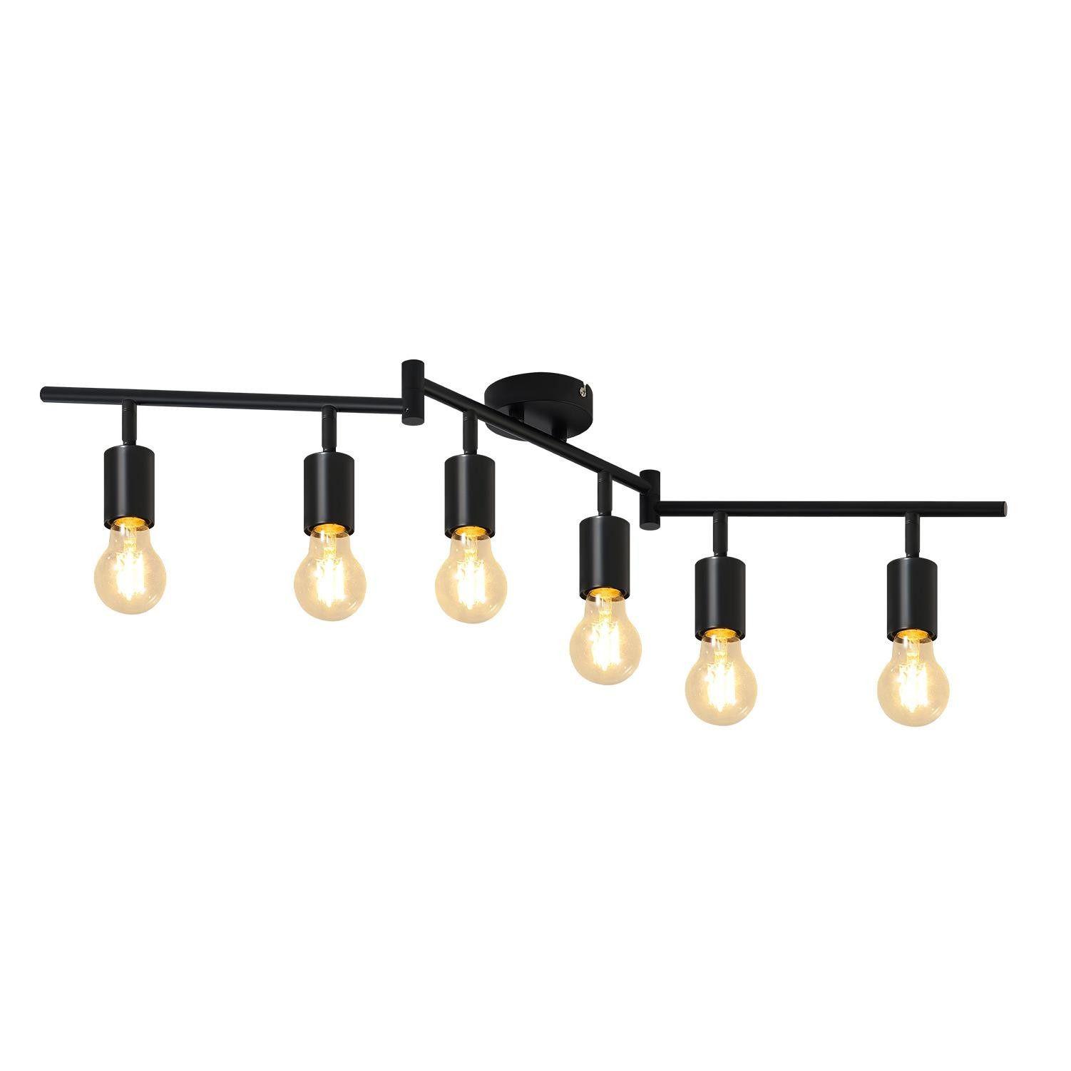DECKENSTRAHLER Strange 94.5/9/16cm - Schwarz, Metall (9/94.5/16cm) - ZMH