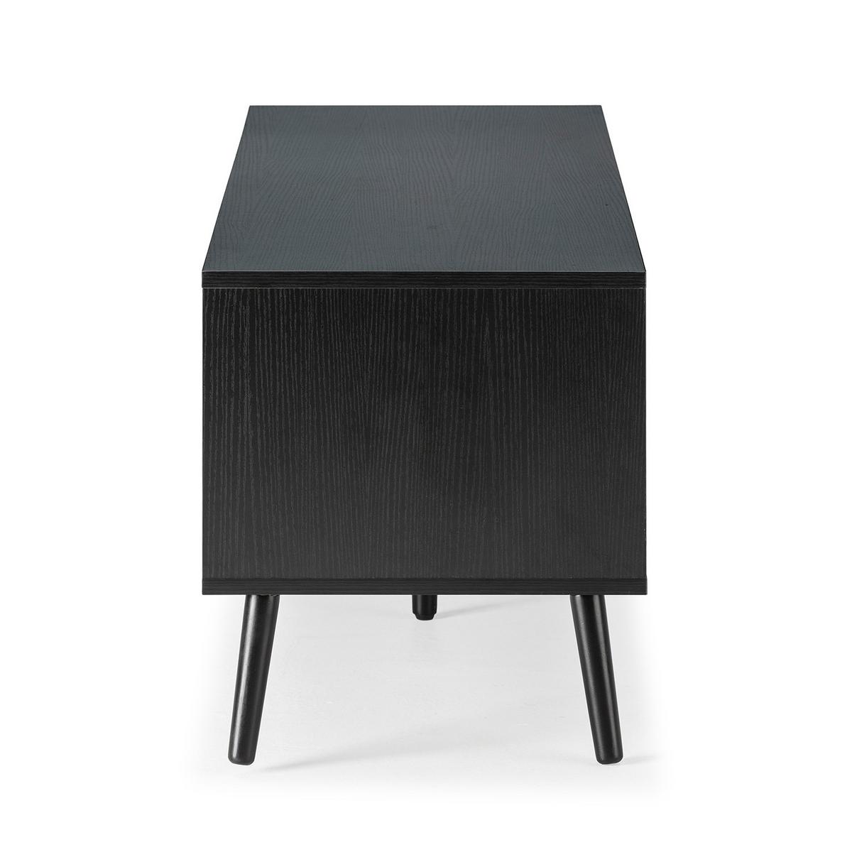 TV-ELEMENT Lluvia 4 Türen Schwarz - Schwarz, Holzwerkstoff (160/45/40cm) - VS Venta-stock