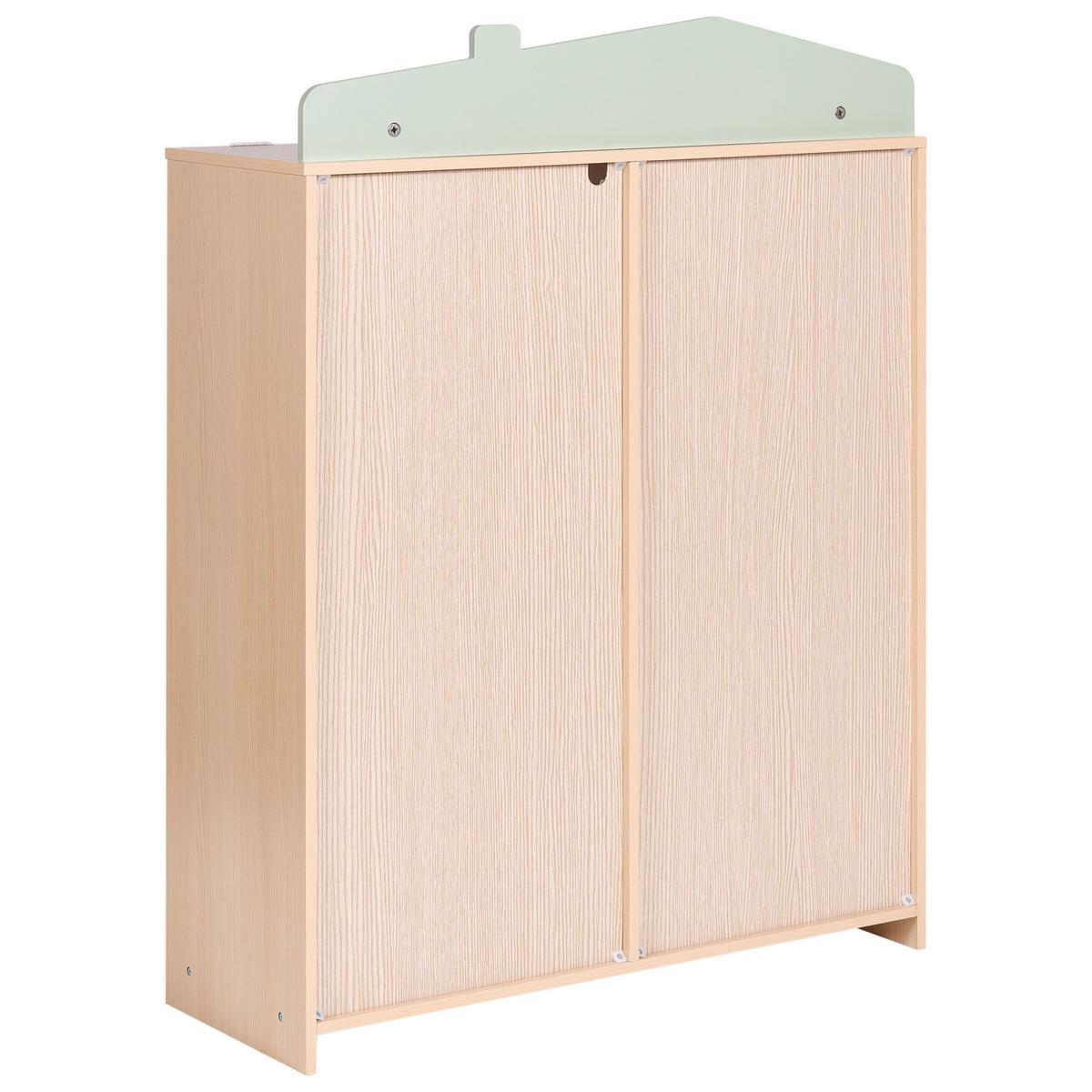 REGAL mit 3 Ebenen 105 cm Hellbraun Lackey - Hellbraun/Braun, Holzwerkstoff (80/105/30cm) - Beliani