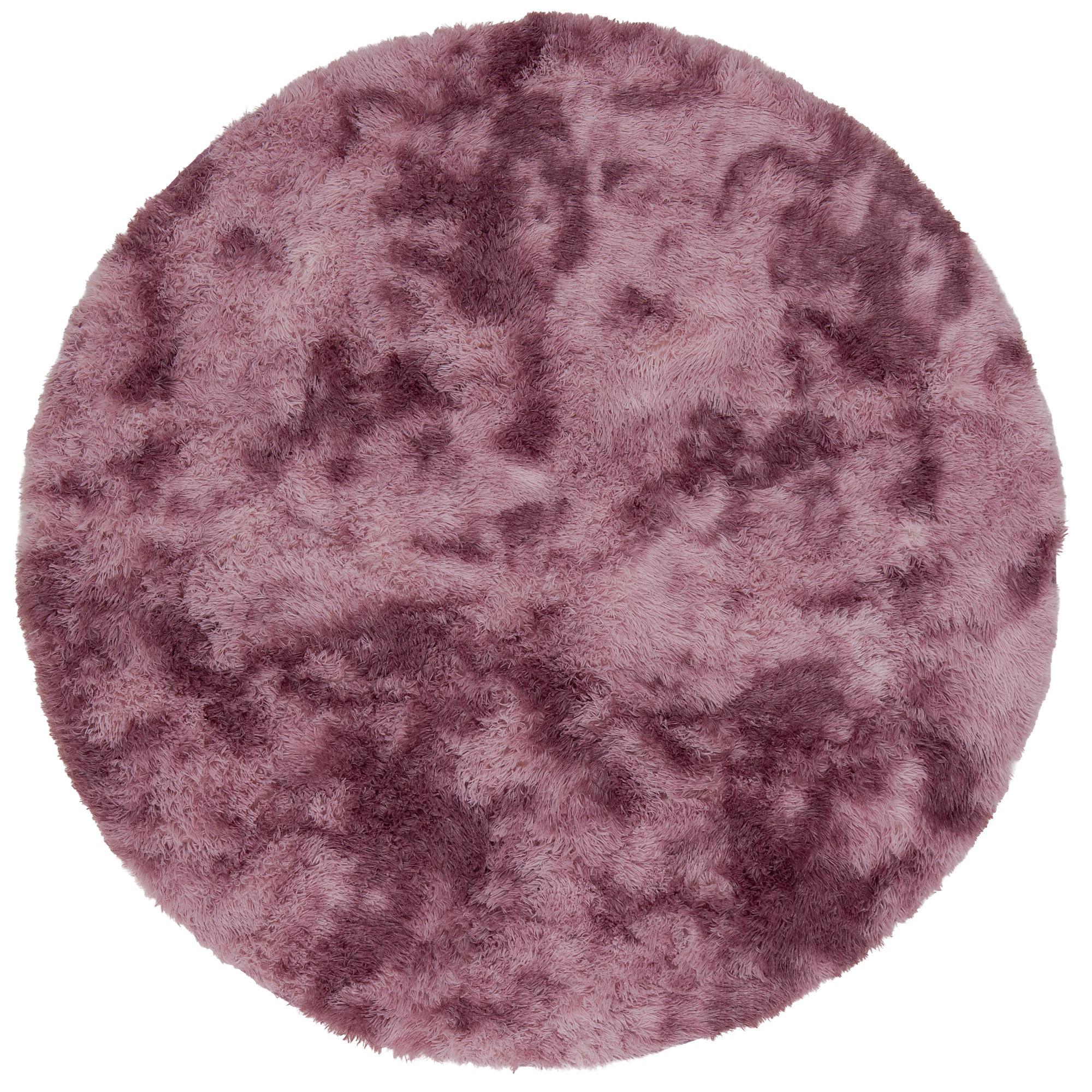 HOCHFLOR SHAGGY TEPPICH FLUFFY RUND - Altrosa, Textil (120/120cm) - Pergamon