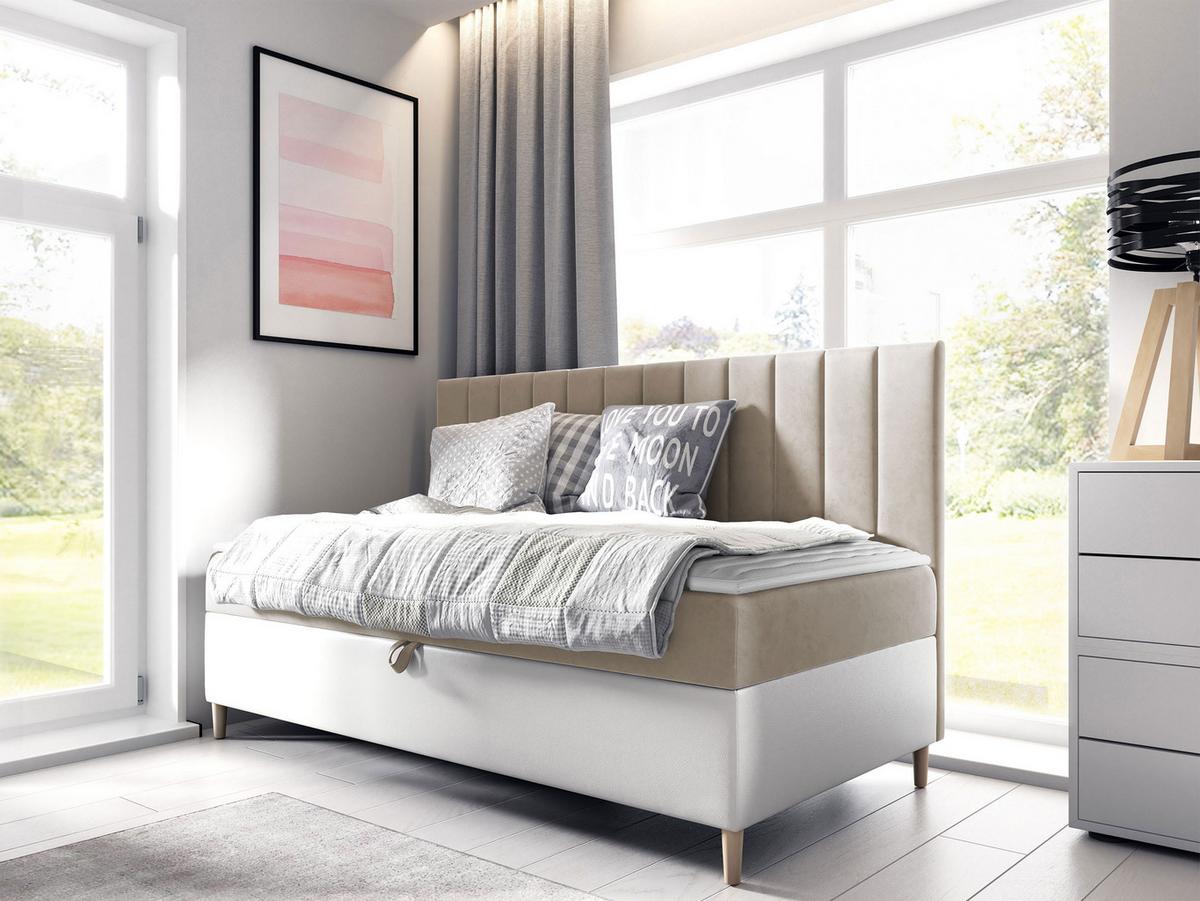 BOXBETT Maja Junior 2 - H3 - Creme/Weiß, Holz (100/200cm) - MIRJAN24