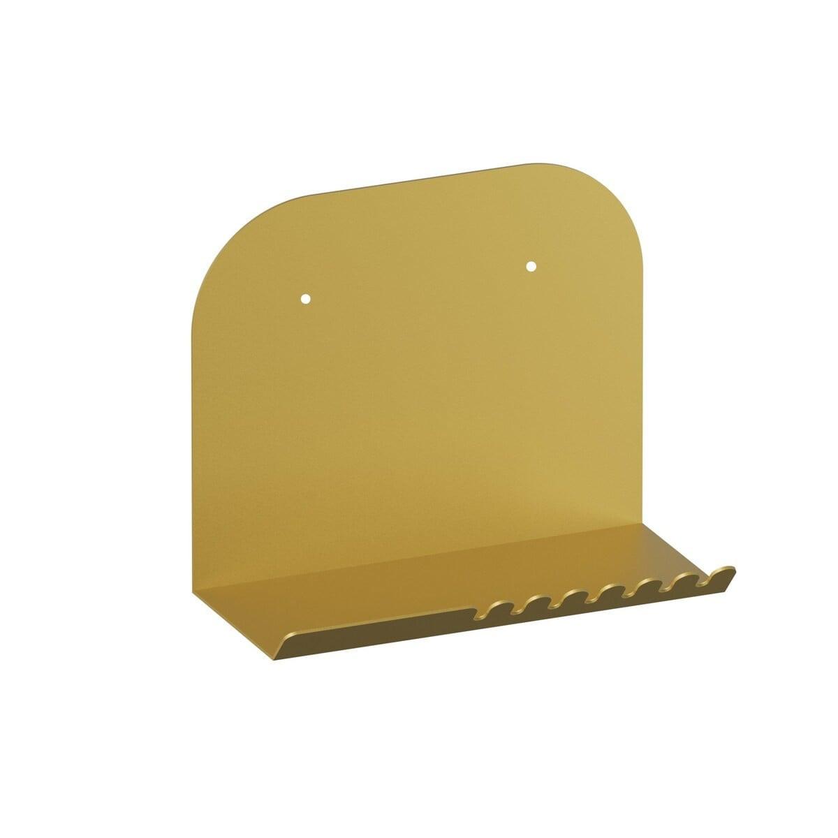 WANDREGAL aus metall 12/28/23 cm - Goldfarben, Metall (12/23/24cm) - Calicosy