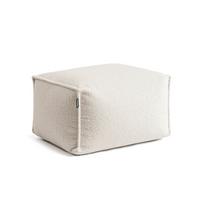 POUF Bouclé Block - Beige, Textil (55/65/35cm) - Mokebo