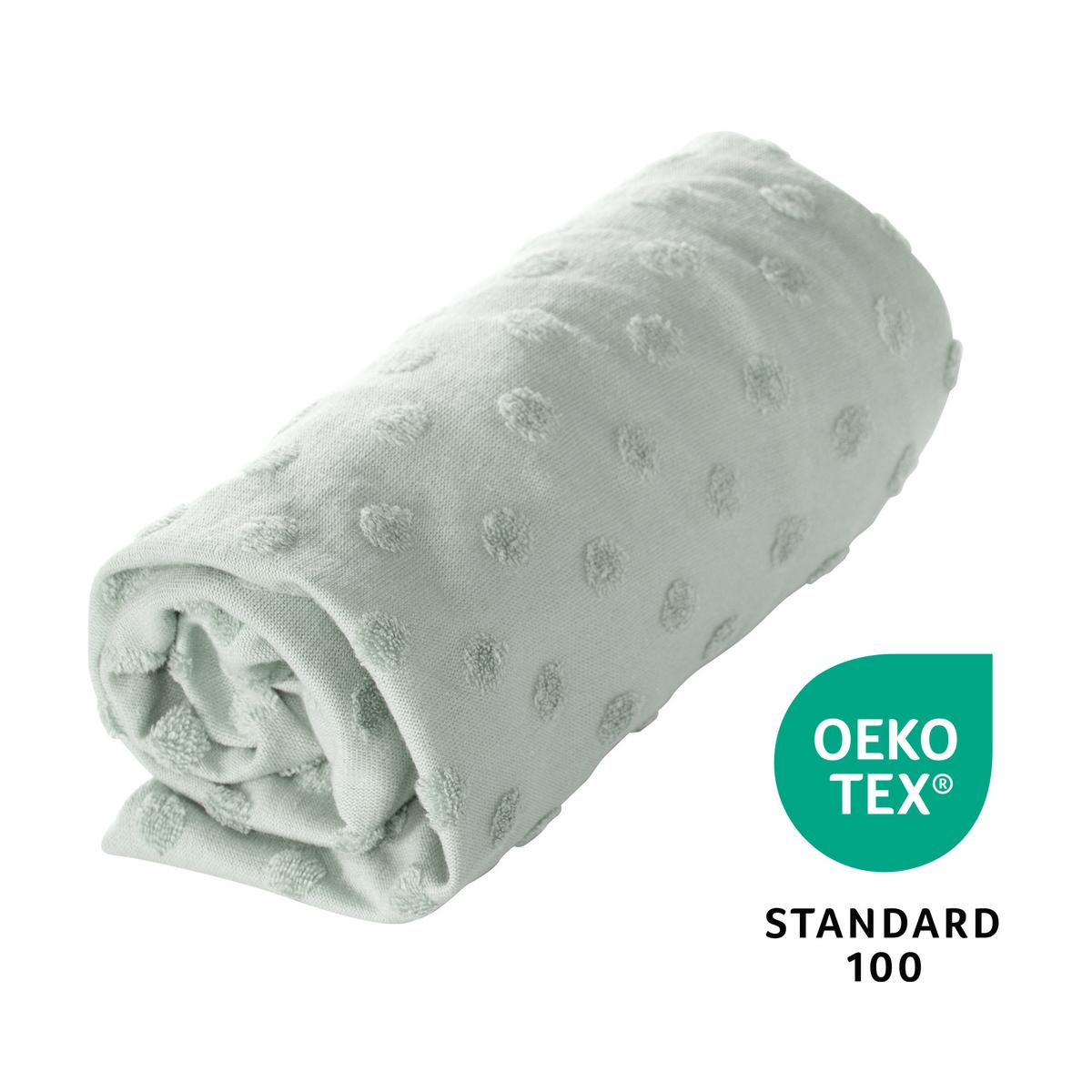SPANNBEZUG für Wickelauflagen 75 x 85 cm - Hellgrün, Textil (85/75cm) - Roba