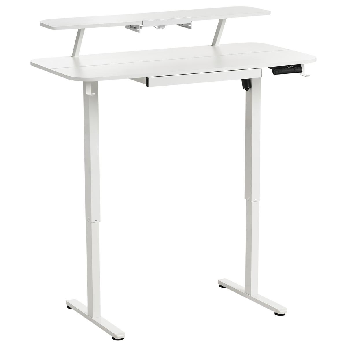 Beliani SCHREIBTISCH elektrisch höhenverstellbar 120/60 cm mit USB ...