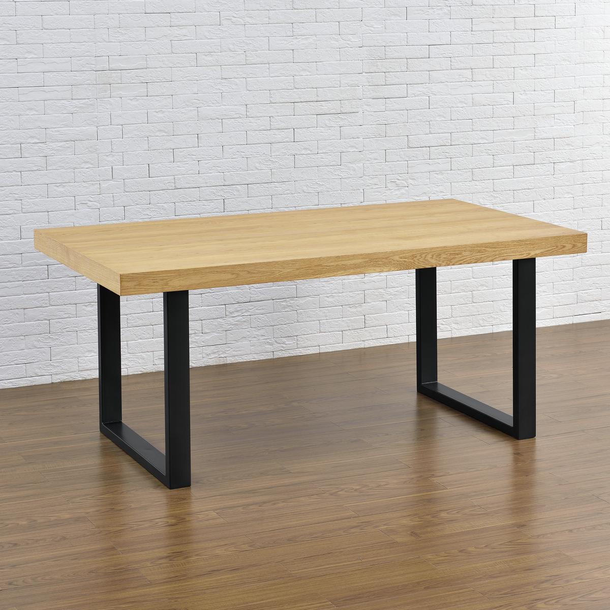 TISCHGESTELL-SET 2 TLG. Makers - Schwarz, Metall (80/72/8cm) - [en.casa]