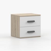 NACHTTISCH JONAS III 22, 55/51/44, 2 Schubladen, Sonoma-Eiche - Sonoma Eiche, Holzwerkstoff (55/44/51cm) - imoebel24