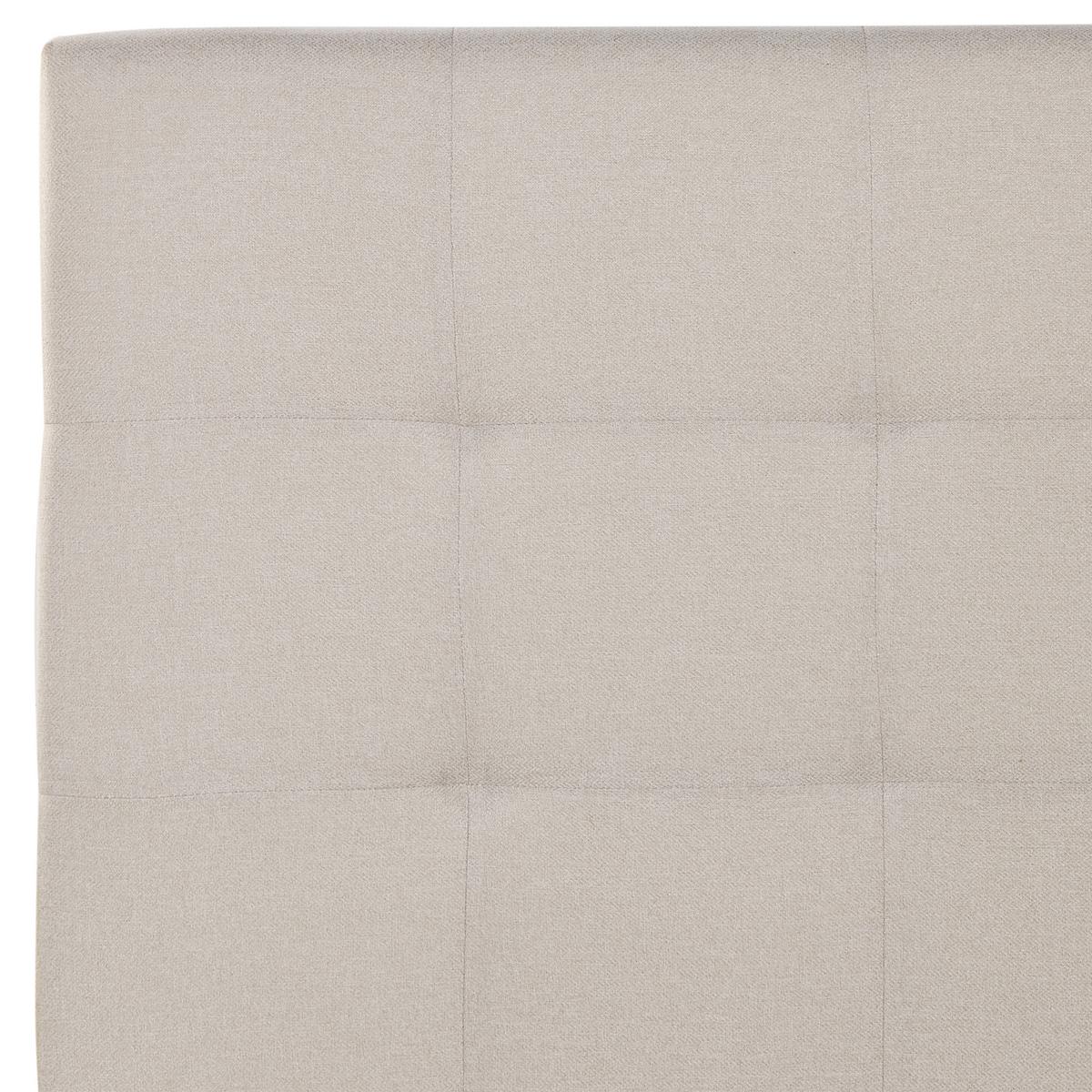 BETT mit Stauraum 180/200 cm Stoff Beige Lorient - Beige, Textil (180/200cm) - Beliani