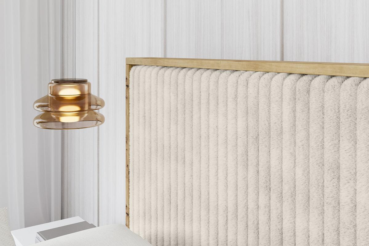 POLSTERBETT mit Bettkasten und Lattenrost, Boxbett mit Stauraum und Kopftei mit Matratze H3/H4 - ENZO10 160x200 Creme - Creme, Holzwerkstoff/Textil (160/200cm) - ALTDECOR