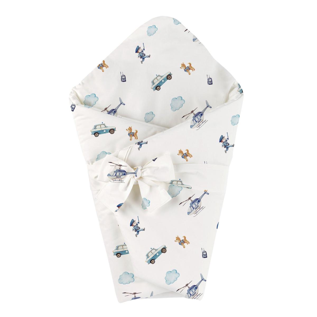 BABY Bambus-Bettwäsche Polizei - Weiß, Textil (75/75cm) - waldin