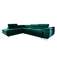 ECKSOFA Lyam 4 Sitzplätze Tannengrün - Grün, Holzwerkstoff (271/201cm) - Petits-meubles