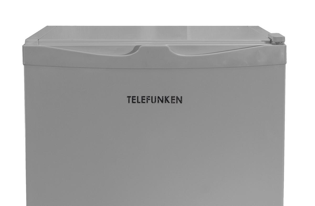 KÜHLSCHRANK, ohne Gefrierfach, freistehend, klein, 90 Liter Nutzinhalt, mit Gemüsefach & 3 Ablagen, Temperaturregelung, CF-31-121-S - Silberfarben, Kunststoff/Metall (48/82.1/50cm) - Telefunken