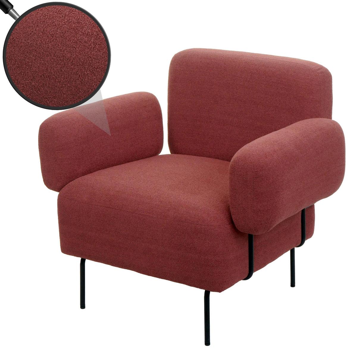 LOUNGE-SESSEL Altrosa - Altrosa, Textil (88/78/76cm) - MCW