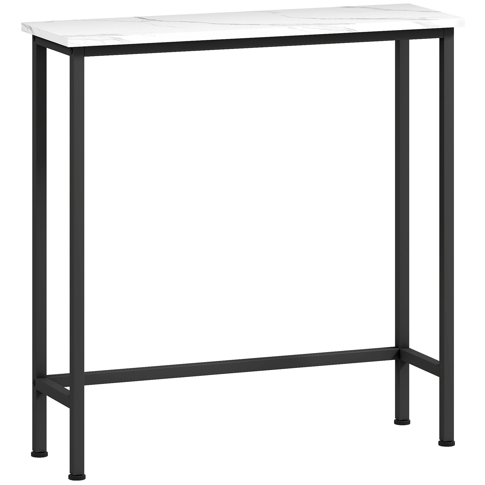 KONSOLENTISCH Spanplatte Metall Schwarz - Schwarz, Holzwerkstoff (75/24/76cm) - HOMCOM