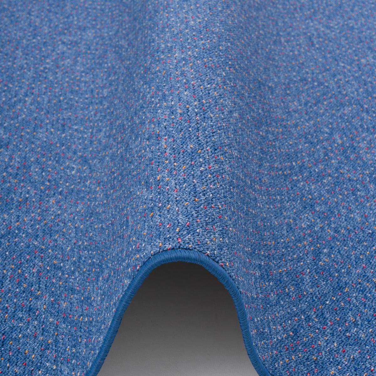 LÄUFER TEPPICH SCHLINGEN TEPPICH ALMA MELIERT - Blau, Textil (100/400cm) - Snapstyle
