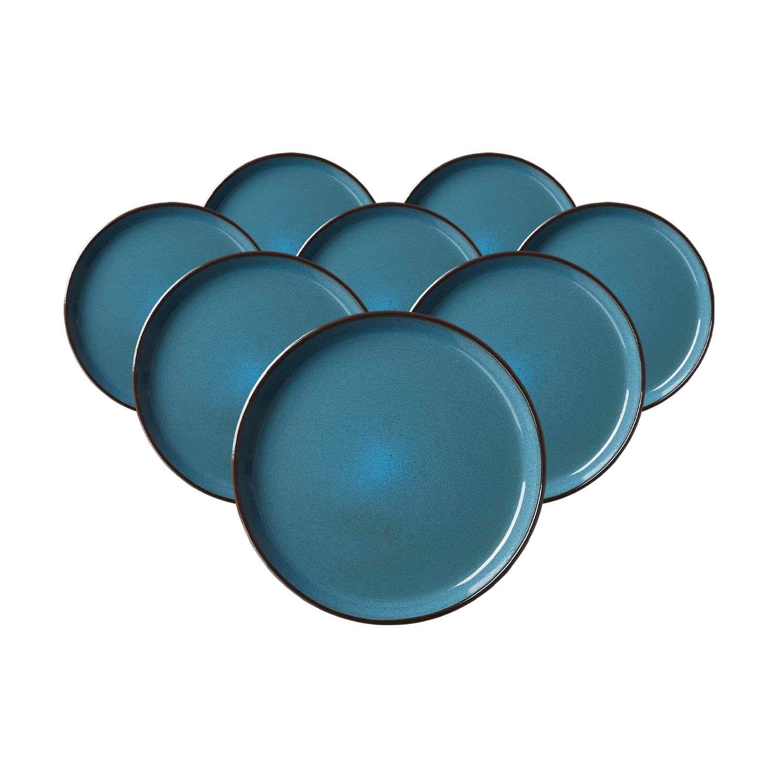 DESSERT-TELLER Visby Dunkelblau ø 20,5 cm 8er Set - Dunkelblau, Keramik (20.5cm) - Ritzenhoff Breker