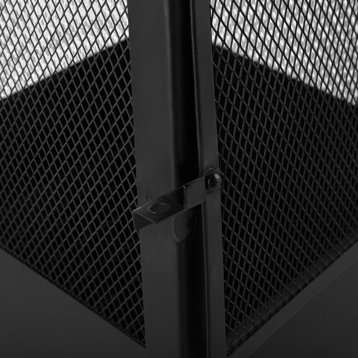 FEUERSTELLE Stah schwarz Yasur - Schwarz, Metall (41/100/41cm)