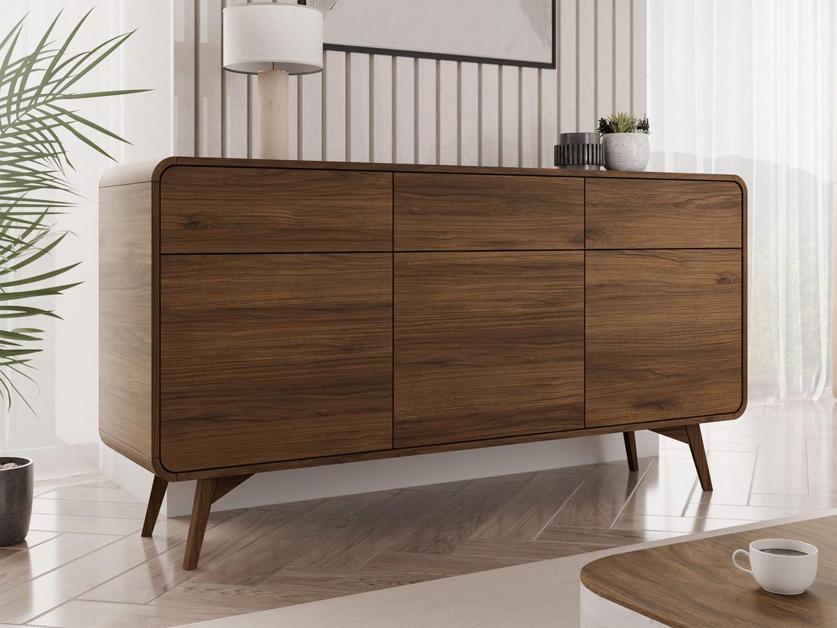 SIDEBOARD Helion KSZ160 - Nussbaumfarben, Holz/Holzwerkstoff (160/84/39cm) - MIRJAN24