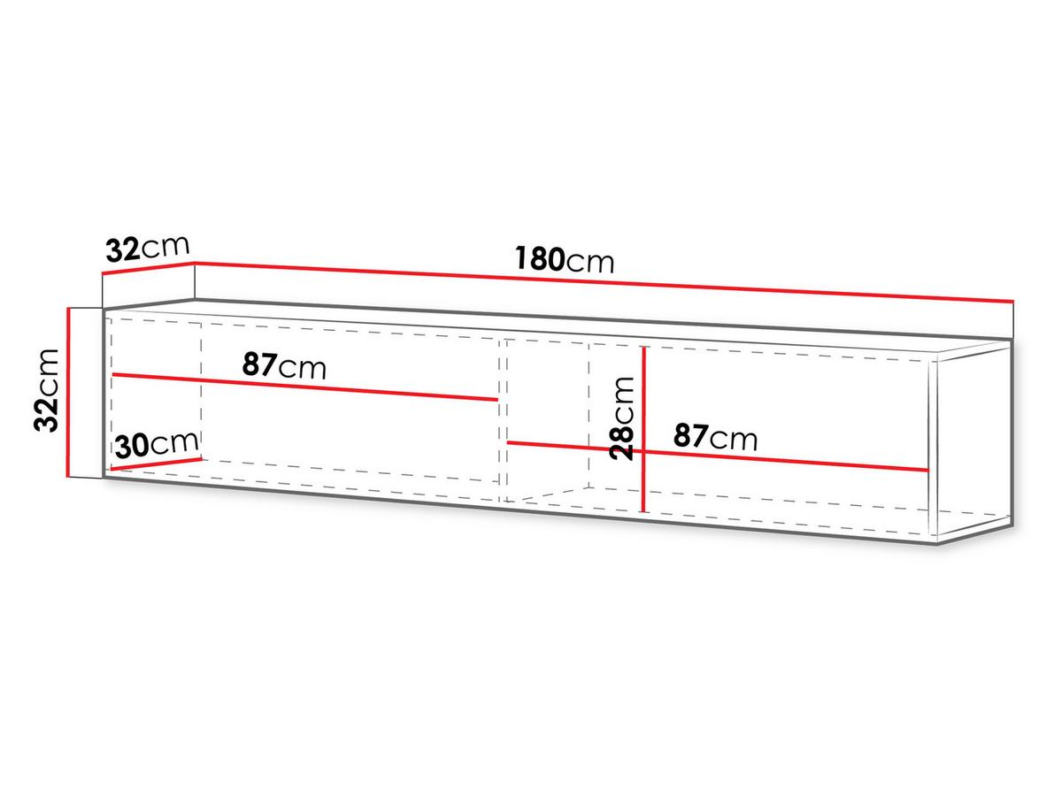 TV-LOWBOARD Govi 180 - Nussbaumfarben, Holzwerkstoff (180/32/32cm) - MIRJAN24