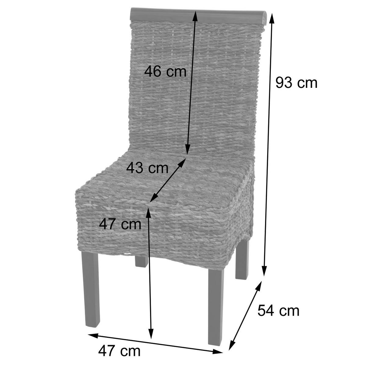 ESSZIMMERSTUHL Braun 6er-Set - Dunkelbraun/Braun, Holz (47/93/43cm) - MCW
