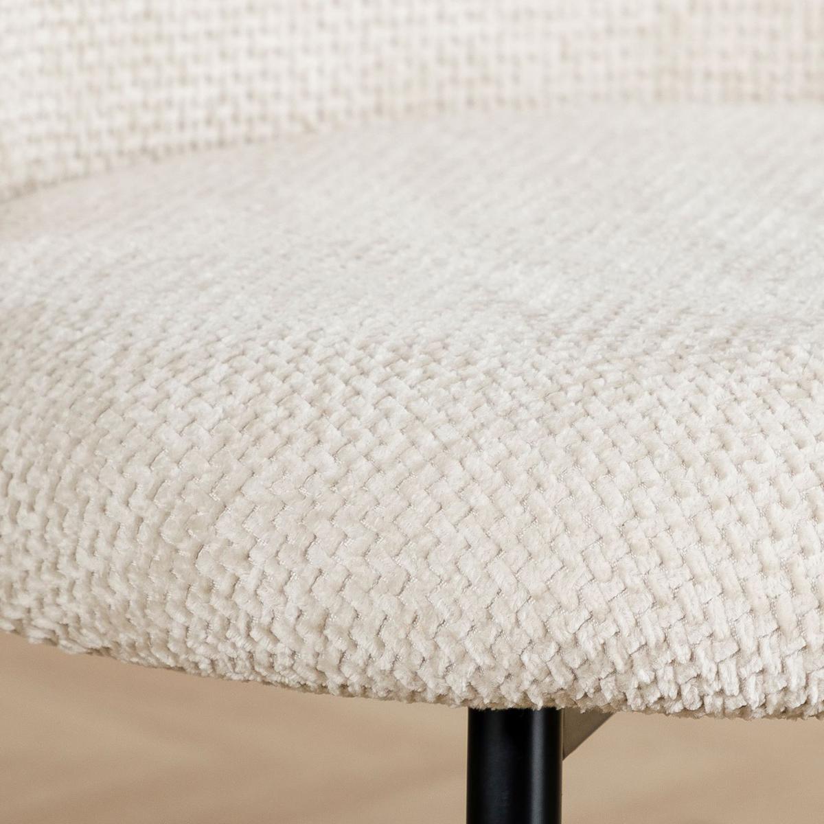 ESSZIMMERSTÜHLE CASSIE 2er-Set weiß - Weiß, Textil (48/83/53cm) - IDIMEX