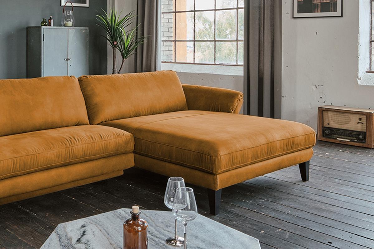 ECKSOFA MIT MOTORISCHER RELAXFUNKTION MALTA Rotbraun Webstoff Relaxfunktion - Rotbraun/Cognac, Buchenholz/Textil (302/175cm) - KAWOLA