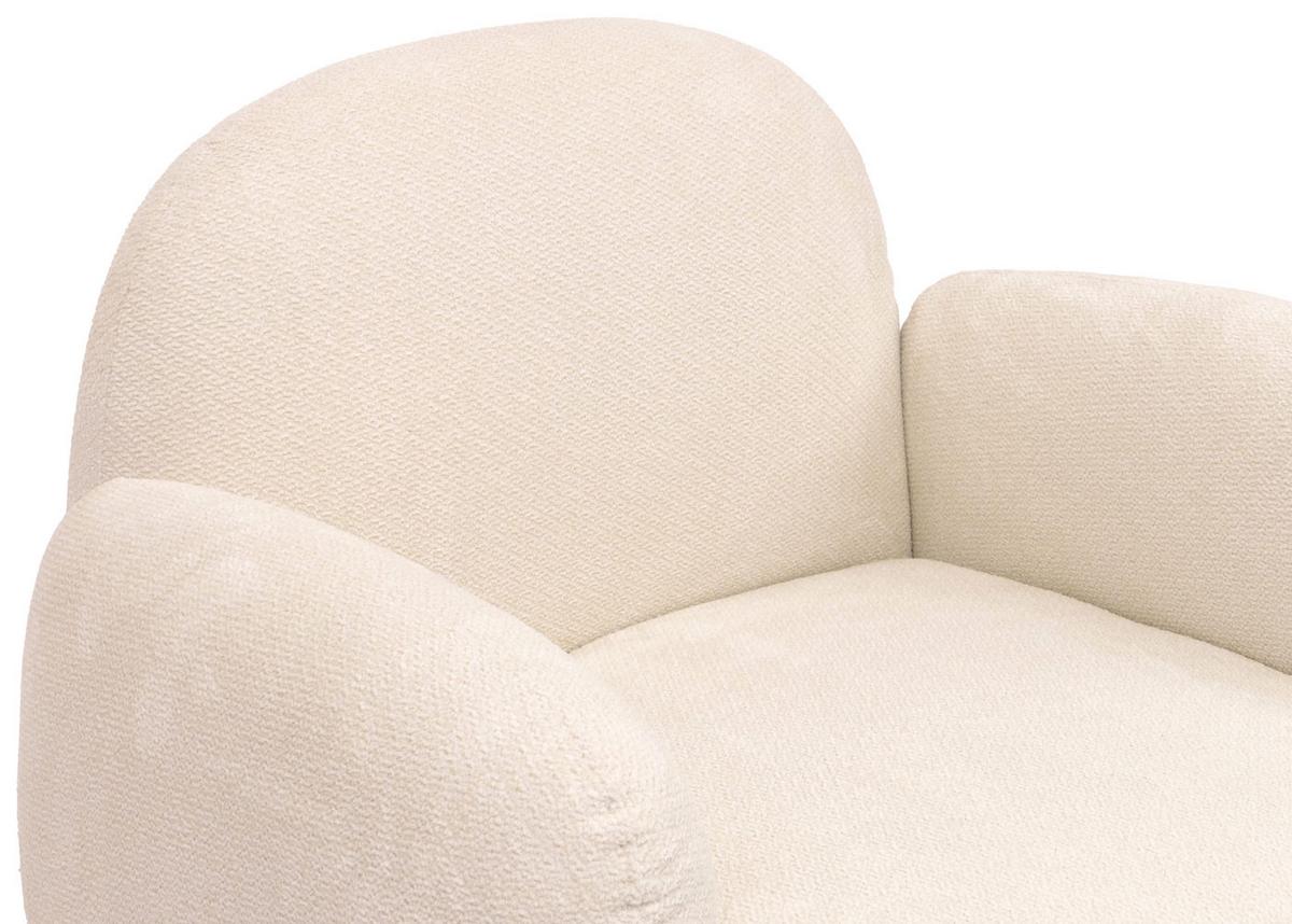 WOHNZIMMER-SET Cremeweiß - Creme, Textil (148/77/79cm) - MCW
