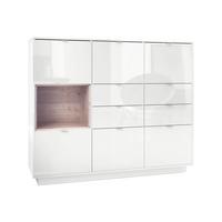 HIGHBOARD Metro Einsatz in Eiche Nordic - Silbereichenfarben, Holzwerkstoff (153/123/37cm) - Vladon