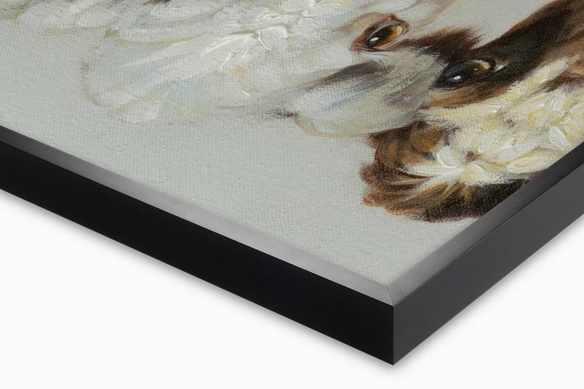 ÖLGEMÄLDE 100/50 cm - Schwarz/Weiß, Holz/Textil (100/50cm) - KUNSTLOFT