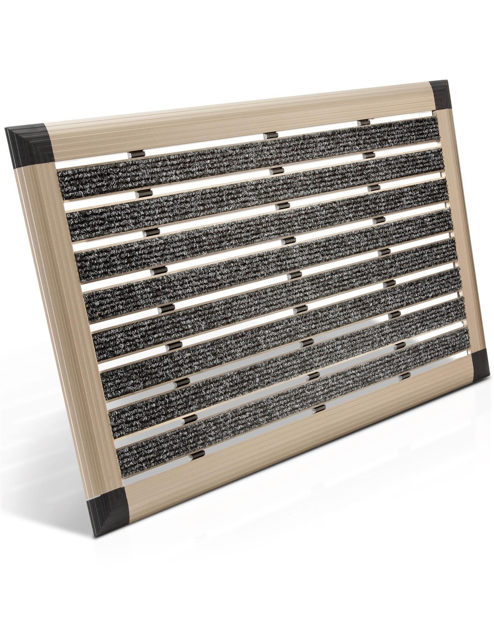 ALU-FUSSMATTE AluGant - Champagner, Metall (60/40cm) - BoMoe