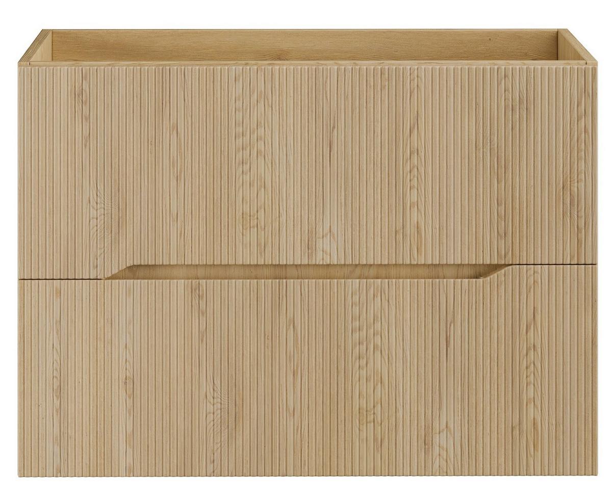 BADMÖBEL-SET Nordic 2 Teile Eiche - 80 x 46 x 58 cm - Eichefarben, Holz (80/58/46cm) - Badplaats