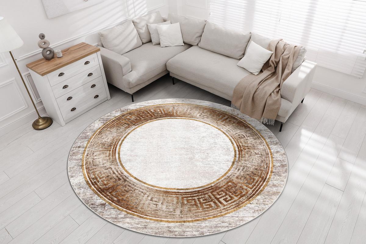 TEPPICH Miro 160 cm - Beige, Textil (160/160cm) - rugsX