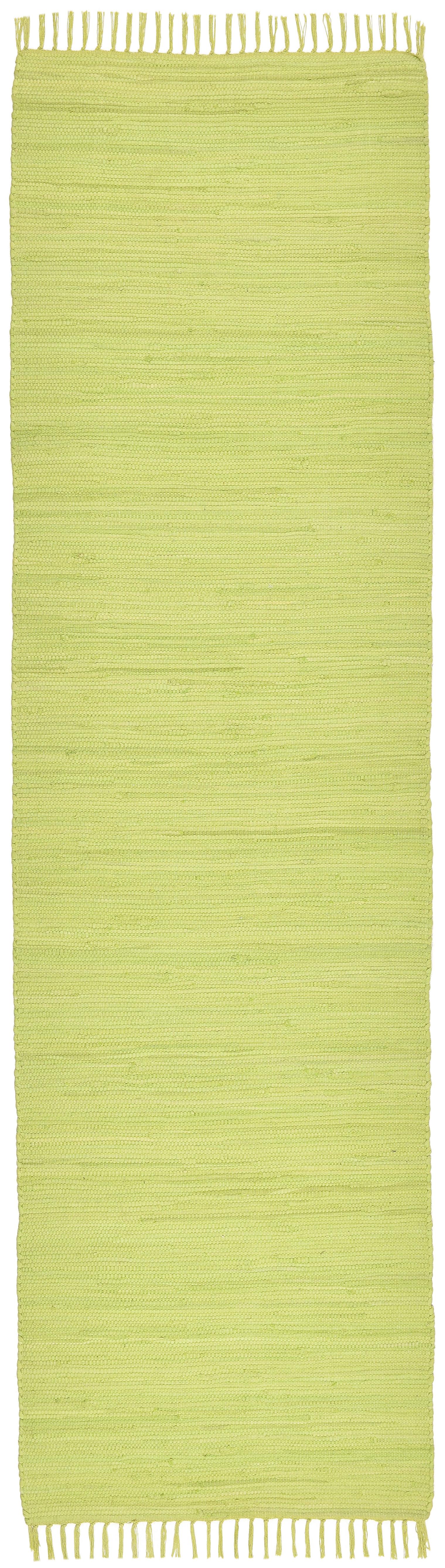 FLECKERLTEPPICH Chindi 70x250 cm - Limette, Textil (70/250cm) - Rug and Roll