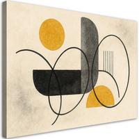 LEINWANDBILD Geometrische Linien Beige 120x80cm - Beige, Textil (120/80cm) - Feeby
