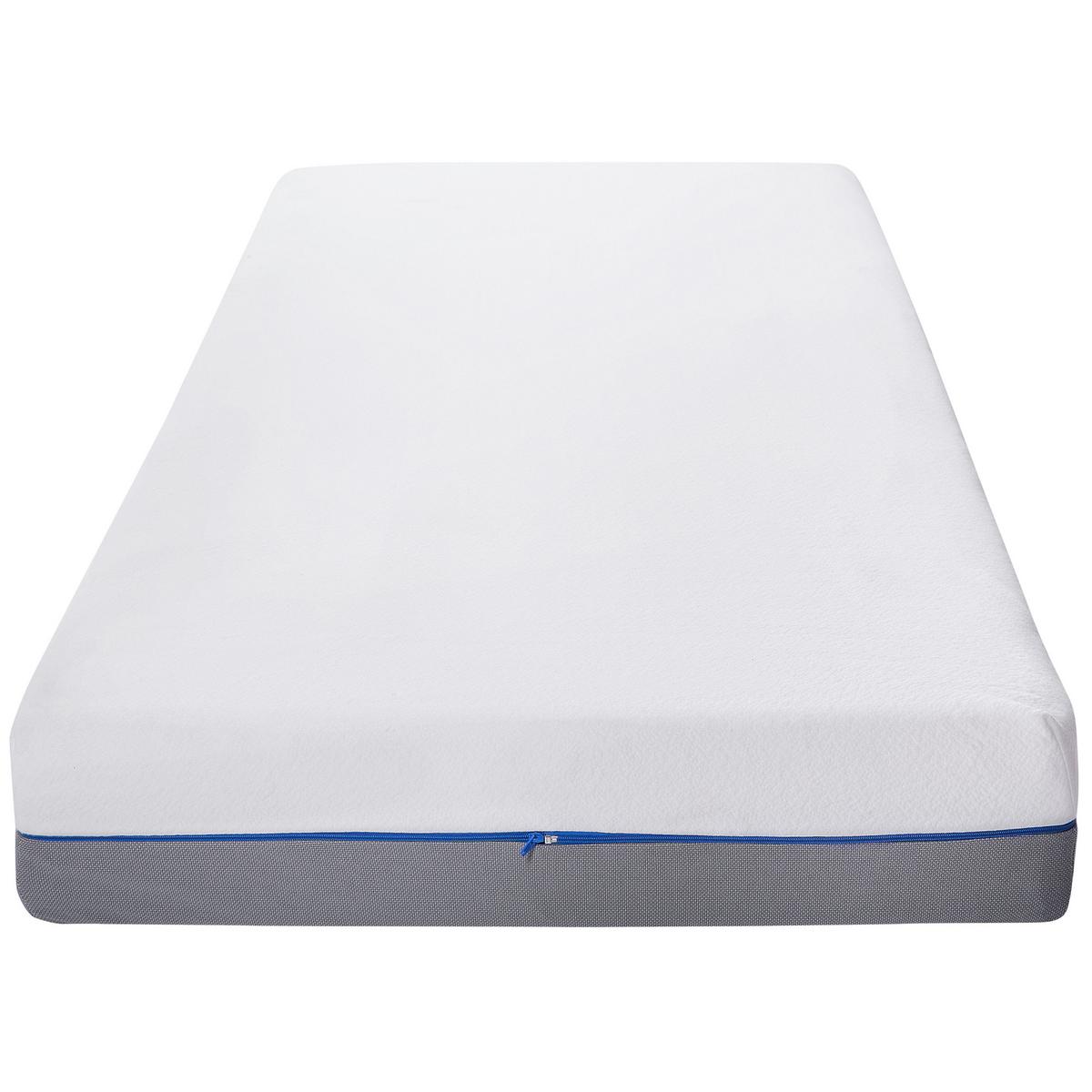 MATRATZE Memory Foam hart 90/200/20 cm Glee - Weiß, Textil (90/200cm) - Beliani