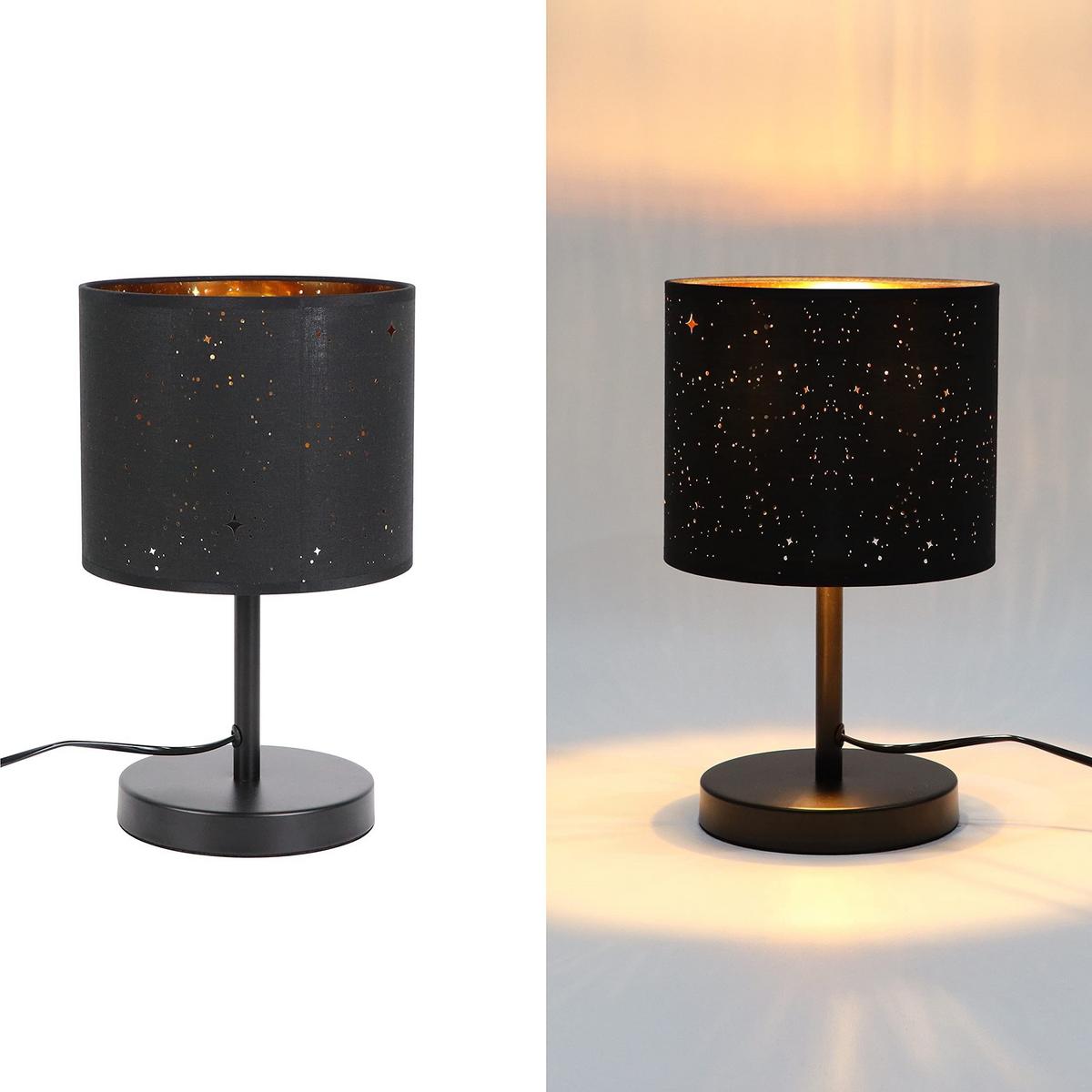 TISCHLAMPE Marisol 19/16/31 cm - Schwarz, Metall (19/16/31cm) - ZMH