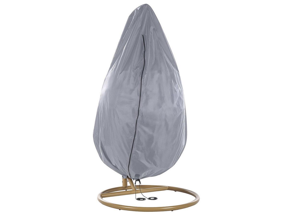 REGENSCHUTZ für Hängesessel 200/120/120 cm Chuva - Grau, Kunststoff (200/200/120cm) - Beliani