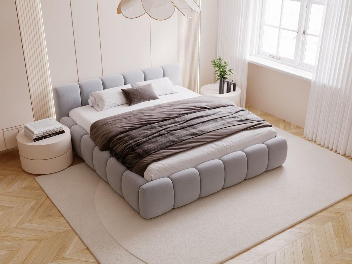 POLSTERBETT Cloud low 140x200 Grau - Grau, Textil (140/200cm) - Graingold