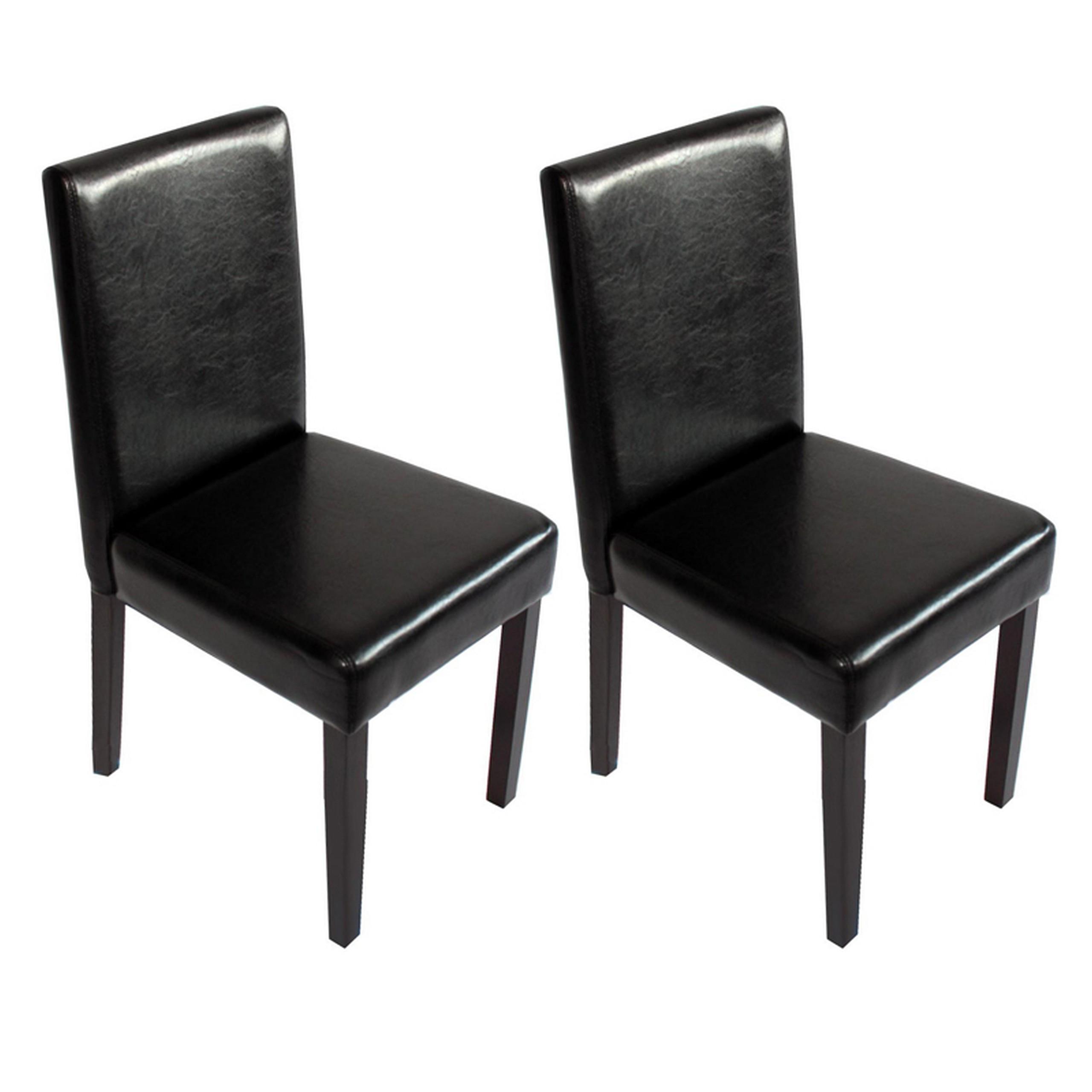 ESSZIMMERSTUHL Hochglanz Schwarz 2er-Set - Schwarz Hochglanz/Schwarz, Textil (43/90/56cm) - MCW