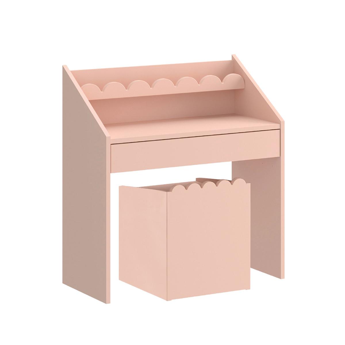 SCHREIBTISCH Book Nook Rose - Pink, Holzwerkstoff (71/76/33cm) - Petits-meubles