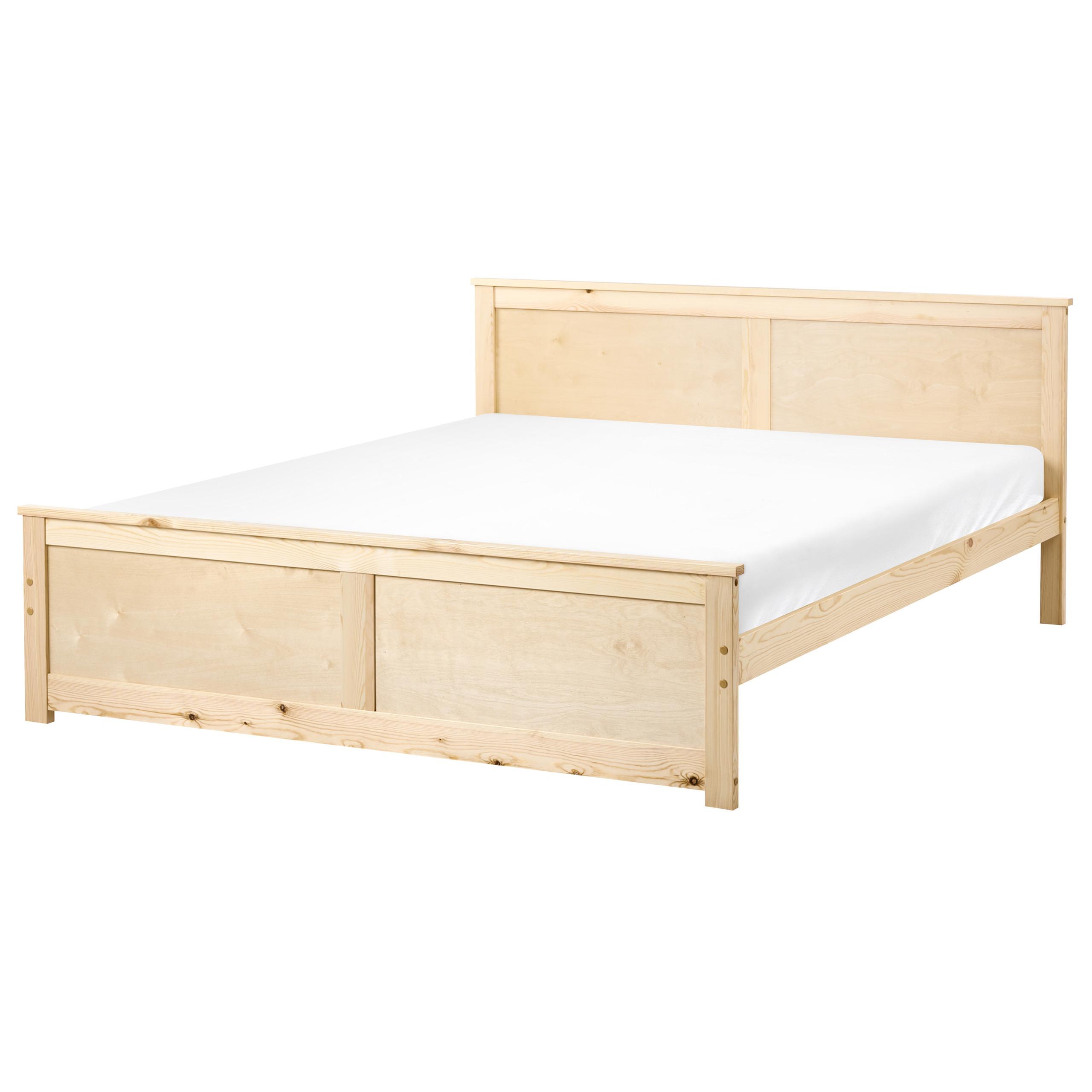 BETT mit Lattenrost 160/200 cm Kiefernholz Hellbraun Dauphin - Hellbraun, Holz (160/200cm) - Beliani